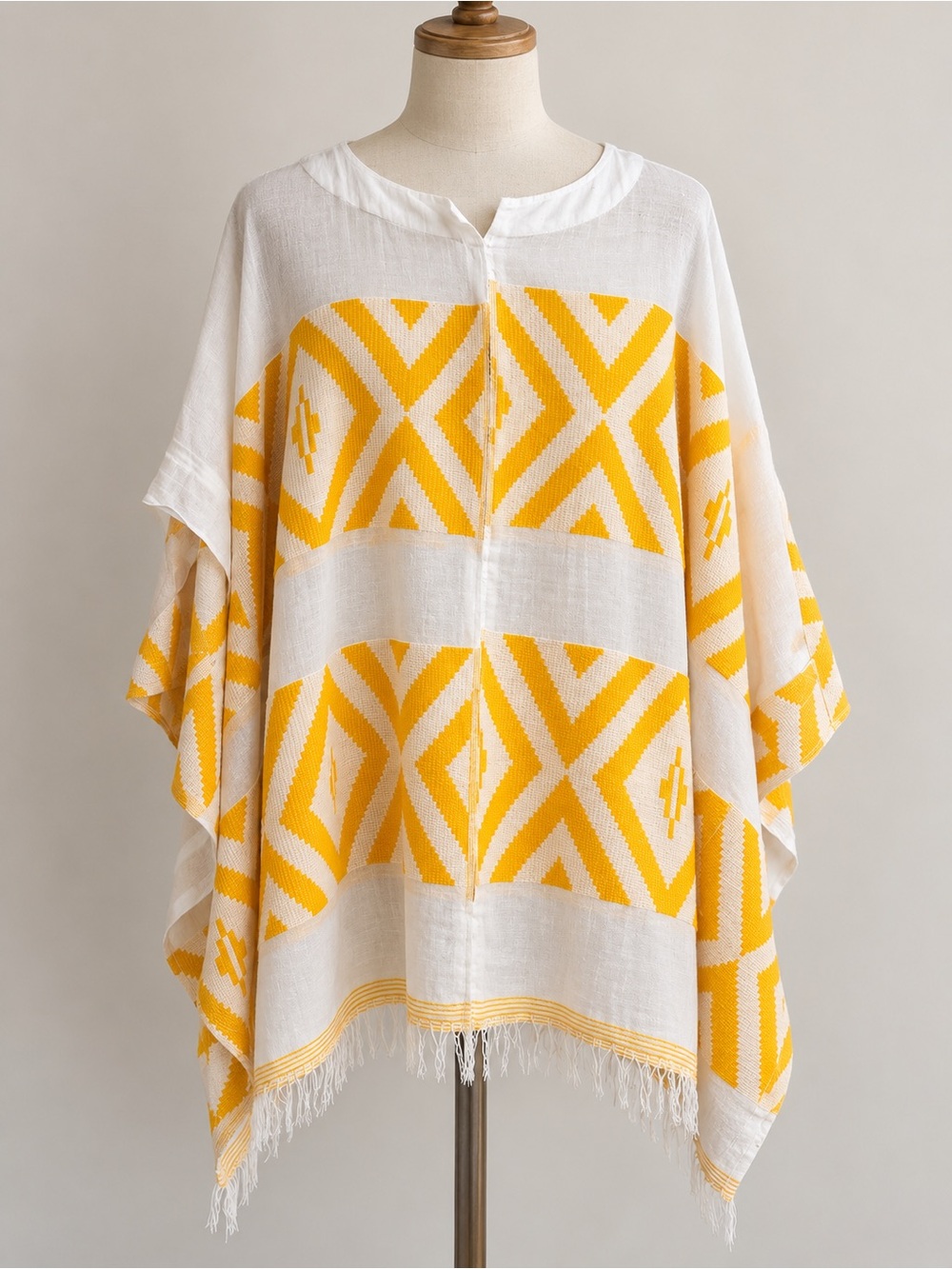 Lemlem White and Yellow cover up